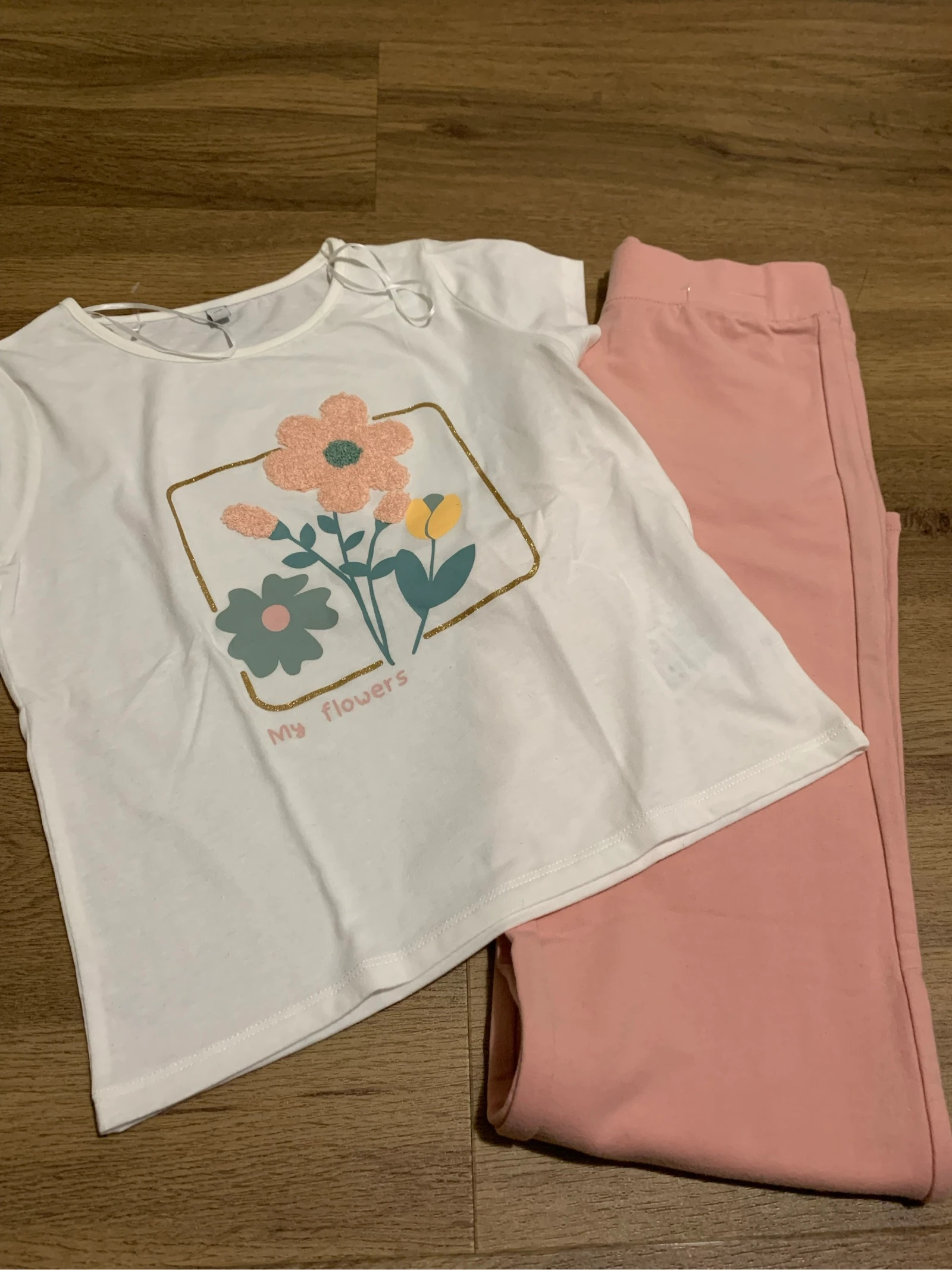 Ensemble fleur rose 